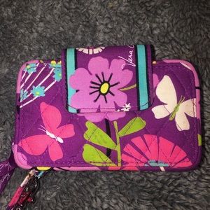 Vera Wristlet with Floral Design Wristlet Wallet
